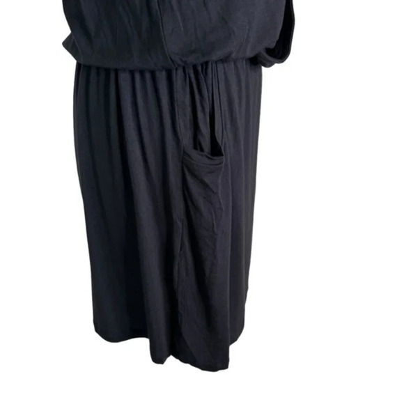 Calvin Klein Surplice Racer Back Tunic Swim Cover Up Dress Black Size L/XL NWT - Picture 6 of 11